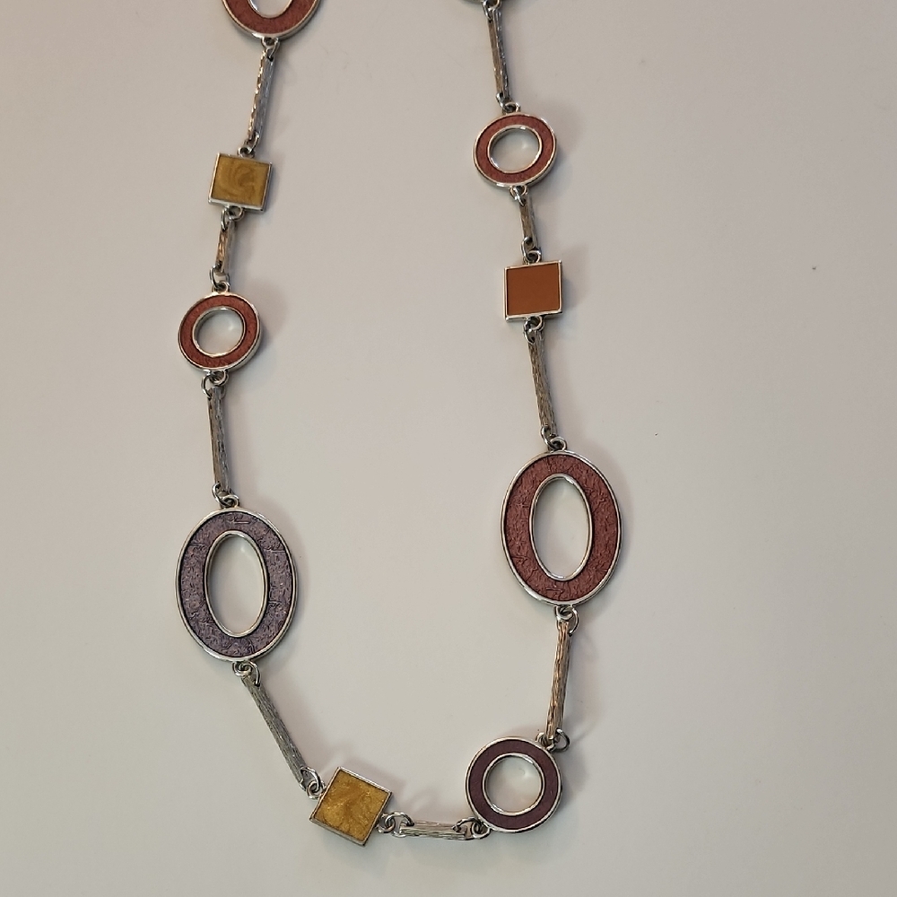Popsicle Elegant Multi-Color Geometric Necklace 37-40"